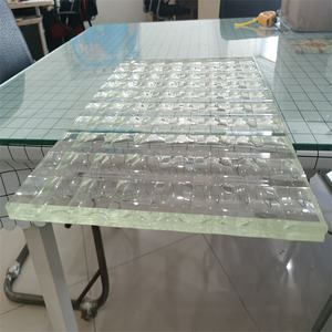 <span class=keywords><strong>Verre</strong></span> décoratif laminé SGP nervuré de luxe solide pour une texture de marchandise visuelle améliorée Hôtel de cuisine médicale industrielle - Product Image 2