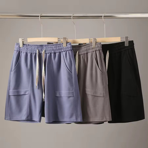 Pantalones Cortos Deportivos Personalizados de Algodón con Cordón, Pantalones Cortos Cargo para Hombre - Product Image 2