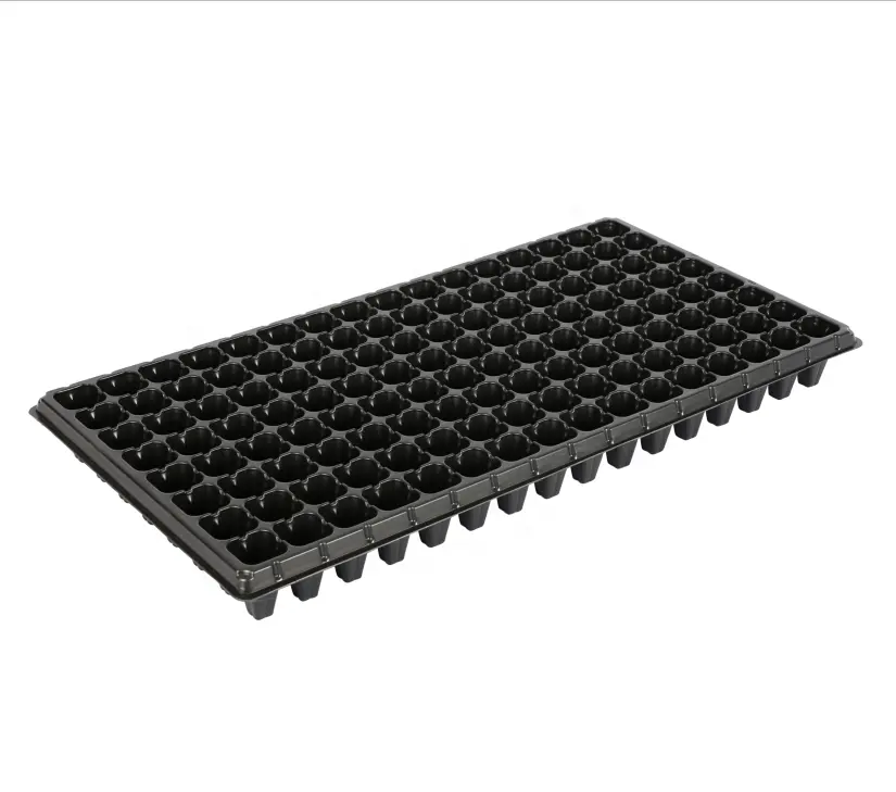 Zwart 12 72 Cellen Gerecycled Tomaat Groeien Plant Starten Zaailing Plastic Tuin Kieming Zaad Starter Trays Voor Zaailingen