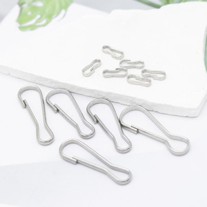 Crochets de porte-clés en acier inoxydable 304 en gros, quincaillerie de bricolage pour porte-clés, anneaux de clés et boucles de bijoux en forme de rein de cochon - Product Image 3
