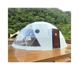 Dôme géodésique de luxe imperméable pour camping, exposition, hôtel en plein air, maison préfabriquée tout temps en gros pour complexe hôtelier - Product Image 1