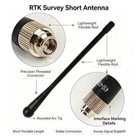 Antenne GNSS RTK courte, accessoire d'instrument de topographie, haute précision, pour levés topographiques et ingénierie en extérieur