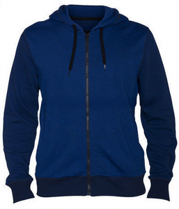 Sudaderas con Capucha para Hombre, Invierno, con Cierre, Forro Polar, Material Poliéster/Algodón, Color Liso - Product Image 1