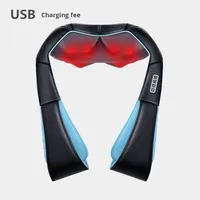 Masseur Shiatsu pour le dos, les épaules et le cou avec chaleur, massage électrique des tissus profonds 4D pétrissant, meilleurs cadeaux cadeaux de Noël