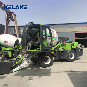 Camion bétonnière autochargeant KELAKE vert avec rayon de braquage court et moteur fiable - Product Image 2