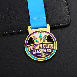 Concevez votre propre médaille en métal en alliage <span class=keywords><strong>de</strong></span> zinc Conception <span class=keywords><strong>de</strong></span> logo personnalisé Fusion <span class=keywords><strong>Elite</strong></span> Saison 10 Médaille d'or en émail moulé sous pression - Product Image 5