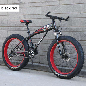 Vélo VTT Tout-Terrain Adulte à Grandes Roues Épaisses et Pneus Larges, Vélo <span class=keywords><strong>des</strong></span> Neiges Amortisseur à Vitesses Variables - Product Image 2