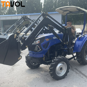 Mini Tractor Agrícola Compacto 4x4 de 50HP/60HP con Retroexcavadora Delantera, Equipo Agrícola con Tracción en las 4 Ruedas, Componente Principal del Motor - Product Image 2