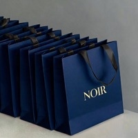 Sac en papier écologique personnalisé imprimé en couleur, imperméable, 230 g/m², laminé, pour emballage de chaussures de boutique