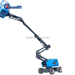 מעלית הרמה מפרקית קטנה מתוצרת סין, דגם Genie JLG ניידת, 12~56 מטר, דיזל הידראולי, עם במת הרמה טלסקופית, לעבודות בנייה ומספנות. - Product Image 5