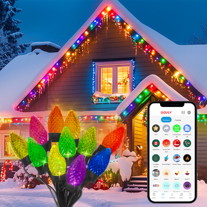 หลอดไฟคริสมาสต์สำหรับกลางแจ้ง C9กันน้ำได้หลอดไฟ LED C9เกรดเชิงพาณิชย์ระบบคลาวด์ UCS2904 DC12V IP68 - Product Image 1