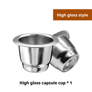 Cápsula de café de acero inoxidable 304 al por mayor, cubierta de papel de aluminio compatible con Nestlé, filtro de café reciclable y reutilizable - Product Image 6