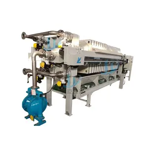 High Efficiency Sludge Dewatering Machine PLC Program Controlled Fully-Automatic Membrane Filter Press Filtration Equipment