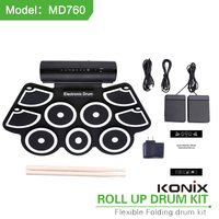 Popular Percussion Musical Instrument Portable Electronic Silicone Drums Wholesale Factory