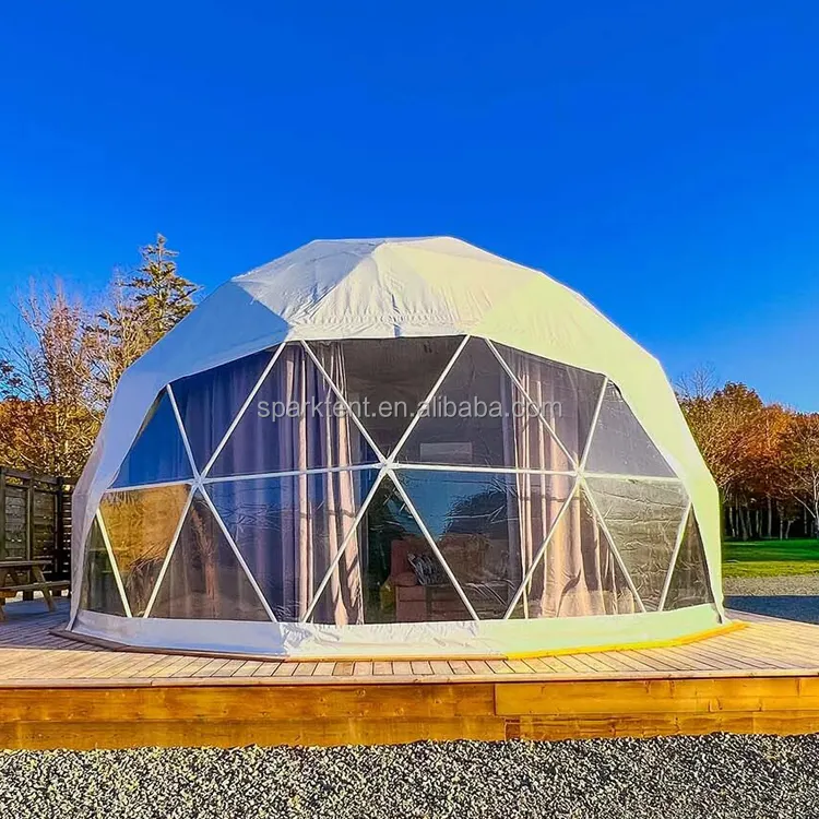 2 People outdoor luxury prefab camping dome house resort glamping domes with cheap price