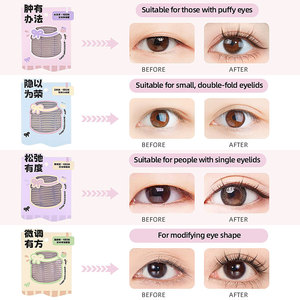 Nastri per palpebre adatti a vari occhi 480 pezzi per il trucco del nastro laccio a doppia palpebra - Product Image 6