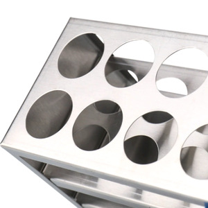 Support de tubes en alliage d'aluminium CIDA pour laboratoire, 30/36/40 trous, 68x75mm, pour expériences de chimie et de biologie - Product Image 4