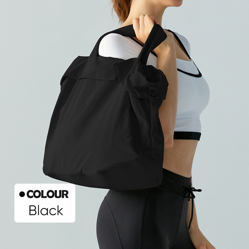 Women's Lightweight Nylon Sports Tote Bag – Large Capacity Gym & Yoga Shoulder Handbag