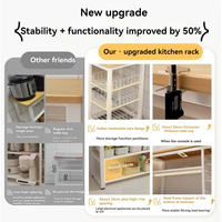 Küchenmöbel Multifunktion aler Gemüse korb Gemüses chneide tisch Mikrowellen topf Organizer Side board