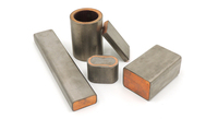 Barre composite en cuivre plaqué titane haute résistance à la corrosion pour environnement acide et chlorhydrique