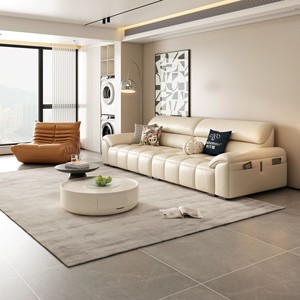Vente en gros Ensemble de canapés en cuir Frances au design italien <span class=keywords><strong>Canapé</strong></span> en cuir véritable de couleur blanche - Product Image 1