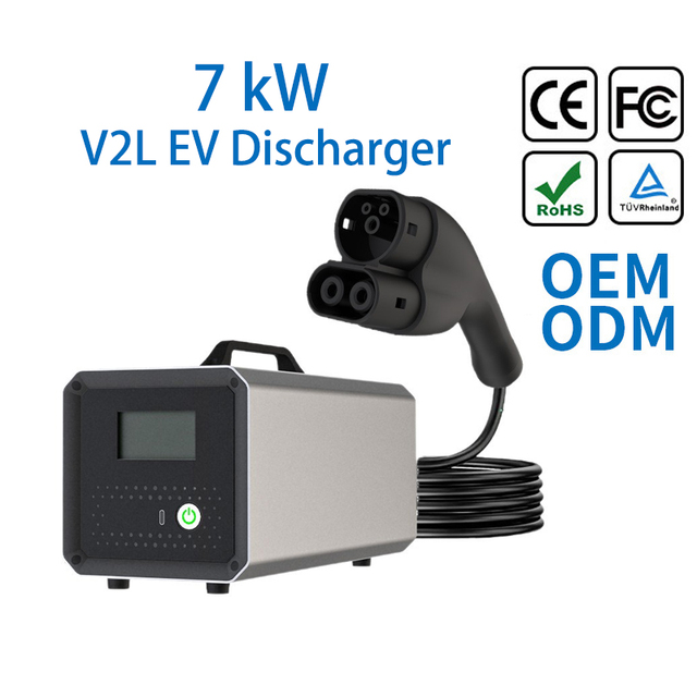 OEM/ODM Custom Manufacturing 7kW NACS CCS2 V2L Adapter Vehicle to Load Discharge TUV CE FCC ROHS