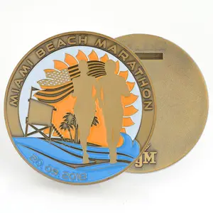 Benutzer definierte Sport medaille Lieferanten 3d Finisher Road Mountainbike Fahrrad medaille Messing Gold Silber Schwimm medaille