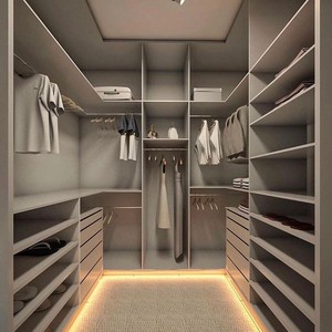 Sistema di Cabina <span class=keywords><strong>Armadio</strong></span> in Legno su Misura, Lussuoso Guardaroba Angolare Moderno <span class=keywords><strong>per</strong></span> <span class=keywords><strong>Camera</strong></span> da Letto, Villa, Hotel, Soggiorno - Product Image 6