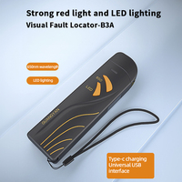 Localisateur Visuel de Défauts (VFL) FTTH à Fibre Optique 15km/20km/30km, Type Stylo, Lumière Laser Rouge, Recharge USB, Stylo d'Éclairage LED