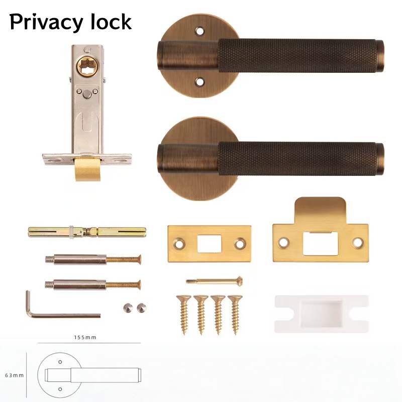 Gold Bronze Privacy Lock