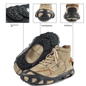 Silicone Ice Cleats 30 Teeth Anti-Slip Snow Grips for Shoes, Winter Ice Traction Crampons Overshoes for Walking and Hiking - Product Image 5