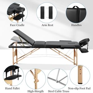 Großhandel faltbarer <span class=keywords><strong>Massage</strong></span> tisch Tragbare Camillas De Masajes Beauty Salon <span class=keywords><strong>Massage</strong></span> bett Tisch - Product Image 4