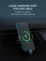LDNIO MG10 Support de voiture tout-en-un Support de chargeur de téléphone portable réglable Support de téléphone portable étanche