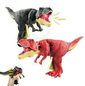 2023 nouveau tiktok vente chaude 28 cm grande taille grabber le tyrannosaurus rex presse balançoire dinosaure avec jouet de décompression sonore