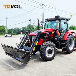 Shandong traktör üreticisi 150hp 4 çekişli 16 + 8 vardiya tarım makinesi satılık güçlü güç traktör