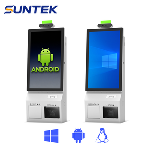 Kiosco de Pago de Autoservicio Interactivo de 21.5 Pulgadas, Kiosco Automático <span class=keywords><strong>con</strong></span> Pantalla Táctil SUNTEK, Máquina de Pedidos Automática <span class=keywords><strong>para</strong></span> Restaurantes - Product Image 3