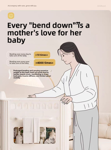 Multi-Functional Foldable Baby Changing Table with Adjustable Height & Bathtub | Newborn Diaper Nursing Station - Product Image 5