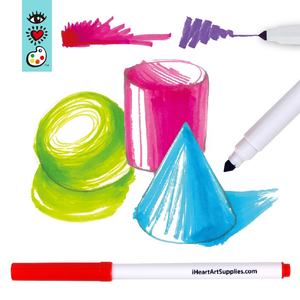 Pennarelli <span class=keywords><strong>Jumbo</strong></span> Lavabili per Bambini con Linea Larga in 12 Colori - Product Image 2