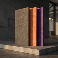 Panneau acoustique en fibre de polyester 100% 600X600mm 9mm avec absorption acoustique hautement efficace, ignifuge et écologique