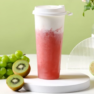 Vaso de Plástico Desechable OEM al por Mayor de Pared Simple de 90mm para <span class=keywords><strong>Bubble</strong></span> <span class=keywords><strong>Tea</strong></span> con Tapa Transparente, Duradero, Antiderrames, con Logotipo Personalizado para Té con Leche - Product Image 6