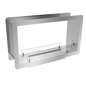 <span class=keywords><strong>Cheminée</strong></span> à gaz intérieure en acier autoportante de luxe moderne avec porte en verre de haute qualité <span class=keywords><strong>Insert</strong></span> à l'éthanol pour hôtels - Product Image 6