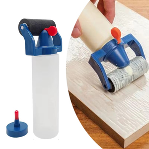 LM LM25540 Wood Glue Roller Applicator Bottle DIY <b>Craft</b> <b>Tool</b> Glue Applicator Roller Dispenser & Cap for Flat Surfaces PE Plastic - Product Image 5