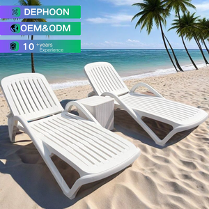 <span class=keywords><strong>Chaise</strong></span> longue <span class=keywords><strong>de</strong></span> <span class=keywords><strong>plage</strong></span> pliable en plastique allemand pour l'extérieur, résistante aux UV, avec dossier en velours - Product Image 1