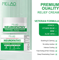 Crème de soulagement des nerfs neuropathie naturelle de marque privée pour les douleurs musculaires et articulaires à action rapide des pieds pommade de soin apaisante