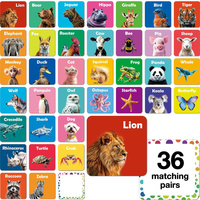 Groothandel 72 Kinderpuzzel Matchende Kaarten Vroeg Onderwijs Cognitief Speelgoed Baby Offset Gedrukt Ecologisch Luxe Papier