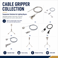 Pince à câble M13 à extrémité filetée, sortie latérale moletée réglable pour suspension d'écran, fabricant OEM