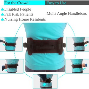 Ceinture de mobilité pour patients avec poignées, taille L, en nylon, pour personnes âgées et handicapées - Product Image 1