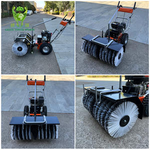 Balayeuse à gazon Portable à 4 temps de 6,5 cv, puissance à essence, terrain de Football, Court de Tennis, équipement de nettoyage de l'herbe artificielle, balayeuse à neige - Product Image 6