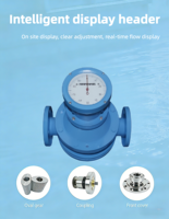 High Viscosity Resistant Oval Gear Flow Meter, Custom for Asphalt Resin Heavy Oil Industrial Measurement