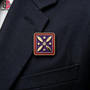 Épinglette en métal personnalisée d'usine avec drapeau Kaviani (Derafsh Kaviani) - Symbole persan ancien de la liberté et de l'unité - Épinglette en émail - 12 ans d'expérience - Product Image 4